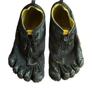 Vibram FiveFingers V-Trail Shoes Mens Size 9 Black Toe Running Hiking 14M4202